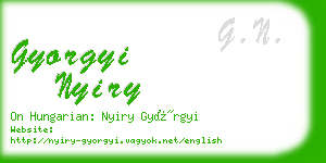 gyorgyi nyiry business card